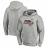 Kansas City Chiefs NFL Pro Line by Fanatics Branded Super Bowl LIV Champions Trophy Collection Locker Room Pullover Hoodie Heather Gray,baseball caps,new era cap wholesale,wholesale hats